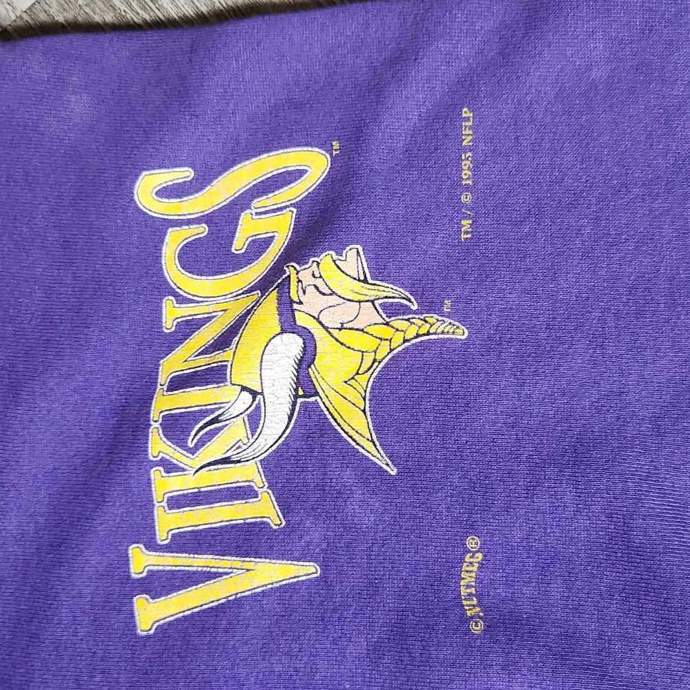 Vintage 1995 NFL Minnesota Vikings Sweatpants Nutmeg - Picture 4 of 6